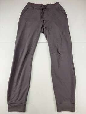 Lululemon City Sweat Jogger Mens Small Gray Beige French Terry Drawstring Pant